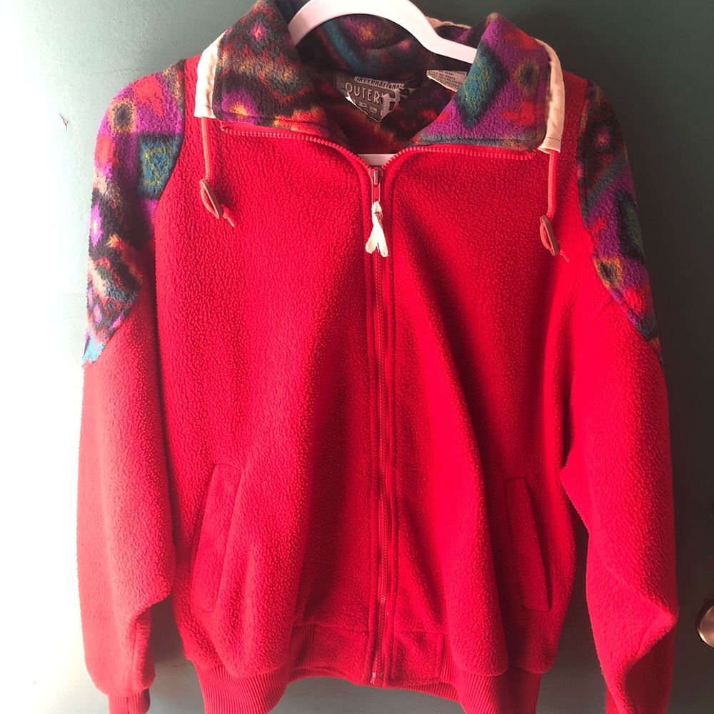 Vintage 1990’s Zip up Fleece Zip Up Fleece Sweater Unisex
